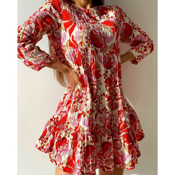 ZARA BLOGGER FAVE!!! Mini Dress with Ruffled Hem NWT LAST ONE!!! - Picture 7 of 16